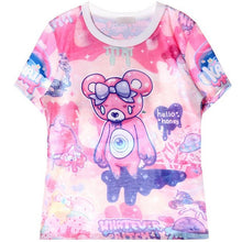 2016 Women'S T Shirts Harajuku Fuck Gradient Soft Doodle Short T-Shirt Tshirt Women Girl Tops Cute Cartoon Unicorn Pegasus