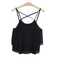 Womail Newly Design Women HOT Beach Short Vest Ruffle Chiffon Tank Tops Camis 160303