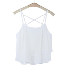 Womail Newly Design Women HOT Beach Short Vest Ruffle Chiffon Tank Tops Camis 160303