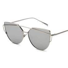 KEHU New Women 6 Colour Luxury Cat Eye Sunglasses Women Sunglasses Double-Deck Alloy Frame UV400