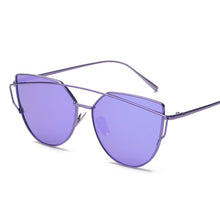 KEHU New Women 6 Colour Luxury Cat Eye Sunglasses Women Sunglasses Double-Deck Alloy Frame UV400
