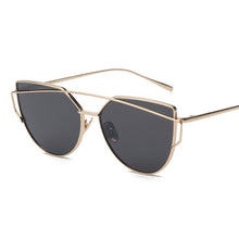 KEHU New Women 6 Colour Luxury Cat Eye Sunglasses Women Sunglasses Double-Deck Alloy Frame UV400