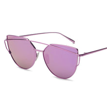 KEHU New Women 6 Colour Luxury Cat Eye Sunglasses Women Sunglasses Double-Deck Alloy Frame UV400