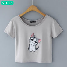 TRERONINAE crop top women 2017 summer short t shirt cotton camiseta female o-neck sexy loose blusas short sleeve tees shirt