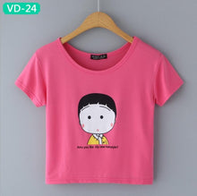 TRERONINAE crop top women 2017 summer short t shirt cotton camiseta female o-neck sexy loose blusas short sleeve tees shirt