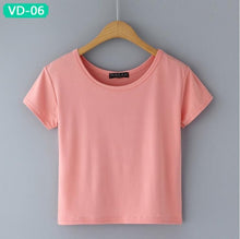 TRERONINAE crop top women 2017 summer short t shirt cotton camiseta female o-neck sexy loose blusas short sleeve tees shirt