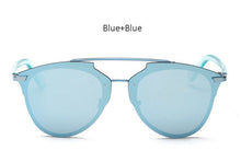 TSHING 2017 New Cat Eye Sunglasses Fashion Women Luxury Brand Designer Rimless Cateye Mirror Sun Glasses For Female UV400