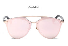 TSHING 2017 New Cat Eye Sunglasses Fashion Women Luxury Brand Designer Rimless Cateye Mirror Sun Glasses For Female UV400