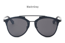 TSHING 2017 New Cat Eye Sunglasses Fashion Women Luxury Brand Designer Rimless Cateye Mirror Sun Glasses For Female UV400