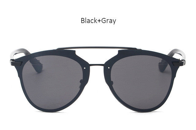 TSHING 2017 New Cat Eye Sunglasses Fashion Women Luxury Brand Designer Rimless Cateye Mirror Sun Glasses For Female UV400