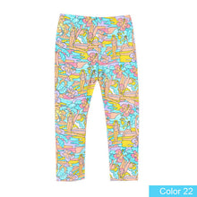 SheeCute New Arrival Hot Summer Kids  Calf Length Fashion girls leggings print flowers girls pants childrens trousers