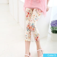 SheeCute New Arrival Hot Summer Kids  Calf Length Fashion girls leggings print flowers girls pants childrens trousers