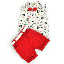 Hot sale! 2016 Summer style Children clothing sets Baby boys girls t shirts+shorts+belt 3pcs pants sports suit kids clothes