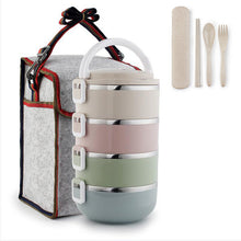 WORTHBUY Portable Macaroon Japanese Bento Box Leak-Proof Stainless Steel Thermal Lunch Boxs Kids Picnic Container For Food