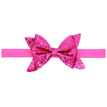 TWDVS Newborn Shiny Bow Knot Hair band Elastic Bow Headband Kids Hair Accessories Ring hair accessories W213