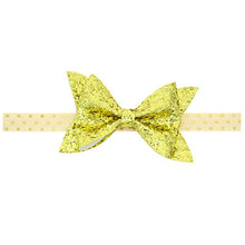 TWDVS Newborn Shiny Bow Knot Hair band Elastic Bow Headband Kids Hair Accessories Ring hair accessories W213