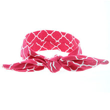 TWDVS Newborn Printing Flower Knot Elastic Headband Cotton Diy Hair Band For Kids Headwear Hair Accessories T14