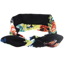 TWDVS Newborn Printing Flower Knot Elastic Headband Cotton Diy Hair Band For Kids Headwear Hair Accessories T14