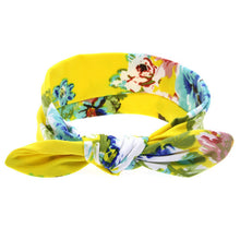 TWDVS Newborn Printing Flower Knot Elastic Headband Cotton Diy Hair Band For Kids Headwear Hair Accessories T14