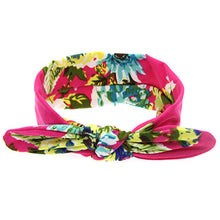 TWDVS Newborn Printing Flower Knot Elastic Headband Cotton Diy Hair Band For Kids Headwear Hair Accessories T14