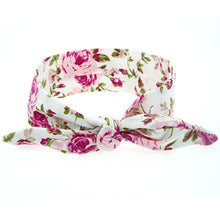 TWDVS Newborn Printing Flower Knot Elastic Headband Cotton Diy Hair Band For Kids Headwear Hair Accessories T14