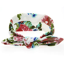TWDVS Newborn Printing Flower Knot Elastic Headband Cotton Diy Hair Band For Kids Headwear Hair Accessories T14