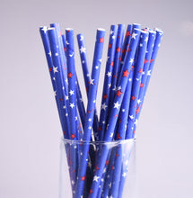 25pcs/lot 10styles blue drinking paper straws for kids birthday party wedding christmas decoration chevron drinking paper straws
