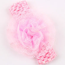 Kids Lace Flower Headband Hair Elastic Band Newbrorn Flower Hair Accessories Beautiful Wrap Band Flower Hair Accessories W097