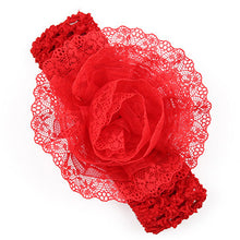 Kids Lace Flower Headband Hair Elastic Band Newbrorn Flower Hair Accessories Beautiful Wrap Band Flower Hair Accessories W097