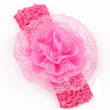 Kids Lace Flower Headband Hair Elastic Band Newbrorn Flower Hair Accessories Beautiful Wrap Band Flower Hair Accessories W097