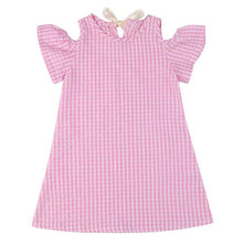 Newest Kids Girl Princess Dress Summer Striped Short Sleeve Mini Dresses Infantil Children Vestidos
