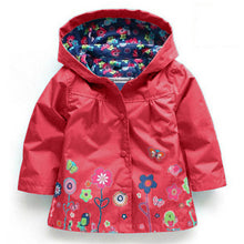 2017 Girls Jacket Children New Coat Hooded Children Casual Sweatshirts Zipper Jackets For Girls Waterproof Raincoat Kids Clothes