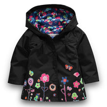 2017 Girls Jacket Children New Coat Hooded Children Casual Sweatshirts Zipper Jackets For Girls Waterproof Raincoat Kids Clothes