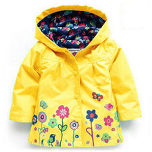 2017 Girls Jacket Children New Coat Hooded Children Casual Sweatshirts Zipper Jackets For Girls Waterproof Raincoat Kids Clothes