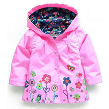 2017 Girls Jacket Children New Coat Hooded Children Casual Sweatshirts Zipper Jackets For Girls Waterproof Raincoat Kids Clothes