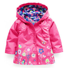 2017 Girls Jacket Children New Coat Hooded Children Casual Sweatshirts Zipper Jackets For Girls Waterproof Raincoat Kids Clothes