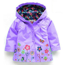 2017 Girls Jacket Children New Coat Hooded Children Casual Sweatshirts Zipper Jackets For Girls Waterproof Raincoat Kids Clothes