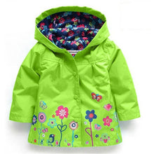 2017 Girls Jacket Children New Coat Hooded Children Casual Sweatshirts Zipper Jackets For Girls Waterproof Raincoat Kids Clothes
