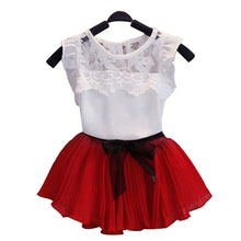 KEAIYOUHUO 2017 Tracksuit For Girls Children Clothing Sport Suit Clothes Sets Outfit Suit T-shirt+Skirt Costume For Kids Clothes