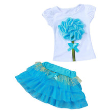 KEAIYOUHUO 2017 Tracksuit For Girls Children Clothing Sport Suit Clothes Sets Outfit Suit T-shirt+Skirt Costume For Kids Clothes
