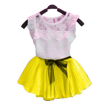 KEAIYOUHUO 2017 Tracksuit For Girls Children Clothing Sport Suit Clothes Sets Outfit Suit T-shirt+Skirt Costume For Kids Clothes
