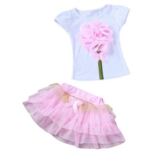 KEAIYOUHUO 2017 Tracksuit For Girls Children Clothing Sport Suit Clothes Sets Outfit Suit T-shirt+Skirt Costume For Kids Clothes