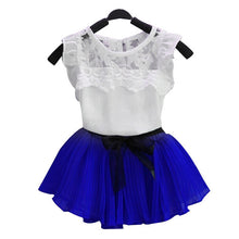KEAIYOUHUO 2017 Tracksuit For Girls Children Clothing Sport Suit Clothes Sets Outfit Suit T-shirt+Skirt Costume For Kids Clothes