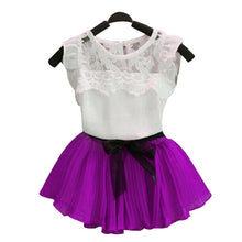 KEAIYOUHUO 2017 Tracksuit For Girls Children Clothing Sport Suit Clothes Sets Outfit Suit T-shirt+Skirt Costume For Kids Clothes