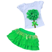 KEAIYOUHUO 2017 Tracksuit For Girls Children Clothing Sport Suit Clothes Sets Outfit Suit T-shirt+Skirt Costume For Kids Clothes