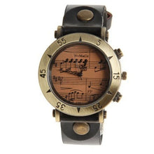 womage brand music watch women's watches leather ladies watch women watches clock saat bayan saat relogio feminino reloj mujer