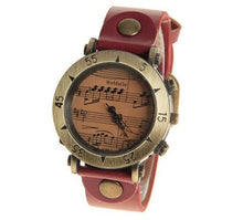 womage brand music watch women's watches leather ladies watch women watches clock saat bayan saat relogio feminino reloj mujer