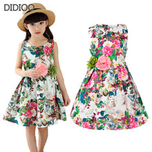 Kids clothing summer dresses for girls summer style girl dress floral print cotton birthday party sundress baby children clothes