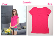 High Quality 18 Color S-3XL Plain T Shirt Women Cotton Elastic Basic T-shirts Female Casual Tops Short Sleeve T-shirt Women 002
women