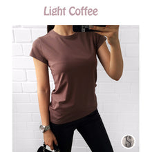 High Quality 18 Color S-3XL Plain T Shirt Women Cotton Elastic Basic T-shirts Female Casual Tops Short Sleeve T-shirt Women 002
women